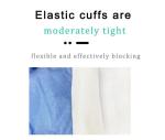 Non Woven Fabric Breathable 120cm Disposable Medical Isolation Gown