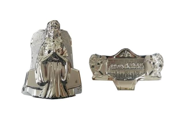 Buy cheap Silver Angel Coffin Parts Hardware Corner Decoration Plastic Material Matching Casket from wholesalers