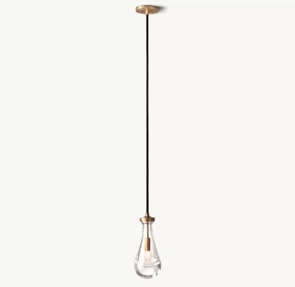 Buy cheap Nickel / Brass / Bronze Suspended Kitchen Rain Glass Pendant Lighting from wholesalers