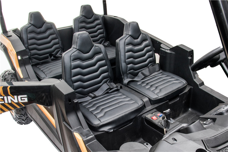 24v Battery 4x4 Plastic UTV Four-Seat Children's Electric Car with Carport 4-Wheeler