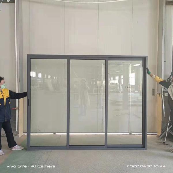 Buy cheap Customizable Tempered Glass Aluminum Sliding Doors For Houses Space Saving from wholesalers