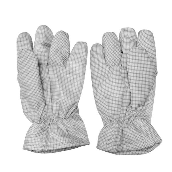 Buy cheap White Thickening ESD Anti Static Heat Resistant Gloves 5mm Grid Style from wholesalers