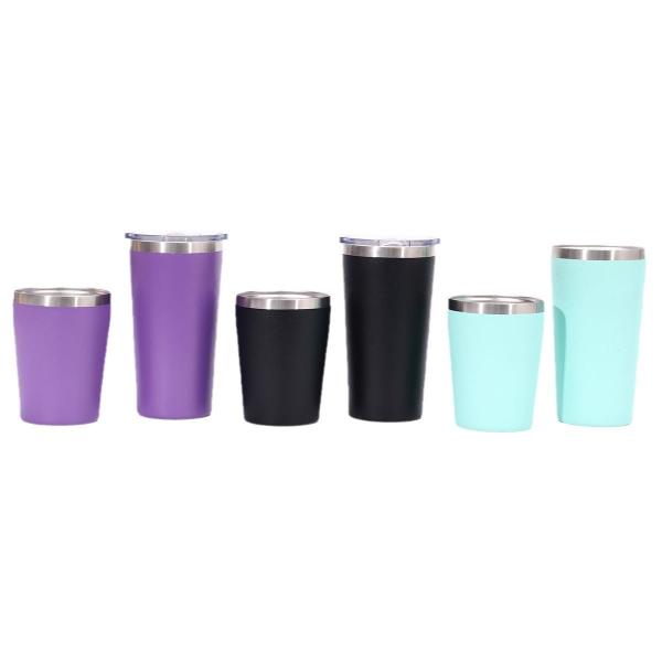 8oz/12oz Double Wall Stainless Steel Thermal Travel Mug Eco Friendly Insulated