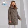Buy cheap Thickened Mid Length Down / Cotton Jacket With Detachable Mink Fur Hat For Women Who Need A Looser Fit from wholesalers