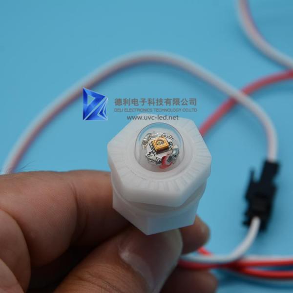 Quality DC 12/24V UV LED Lamp Sterilizer 265nm Wavelength DUV LED With Hexagon Nut for sale