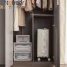 Buy cheap Bedroom Furniture Modern light grey wardrobe Closet Design with Clothes Hanger and Two Doors from wholesalers