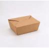 Buy cheap 720ml Food Grade Container For Food Take Away Kraft Paper Box For Picnic Food Packaging from wholesalers