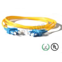 Buy cheap 2.5m Single Mode Fiber Optic Patch Cord 2mm For LANs / Telecom , REACH Listed SC product