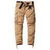 Buy cheap Streetwear Clothing 100% Cotton 29-38 Size Cargo Long Straight Pants With Belt For Men from wholesalers