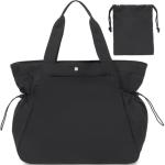 BTOOP TOTE BAG FOR WOMEN, FOLDABLE BEACH GYM BAGS, SIDE-CINCH LIGHTWEIGHT