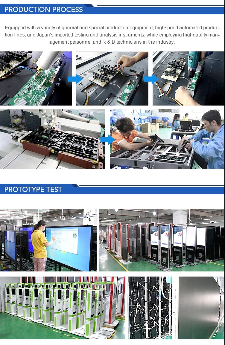 49/50 Inch Wall Mounted Digital Signage 1080P 350cd/M2 Elevator Signage Display