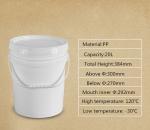 Food Grade Raw Materials Acid Resistant Plastic Bucket for Chemical and Paint