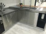 moisture proof Modular Home Kitchen Cabinets Stainless Steel 304 Customized