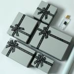100% Recycled Material Paper Hi Wall Gift Boxes Rigid Lid Folding Packaging