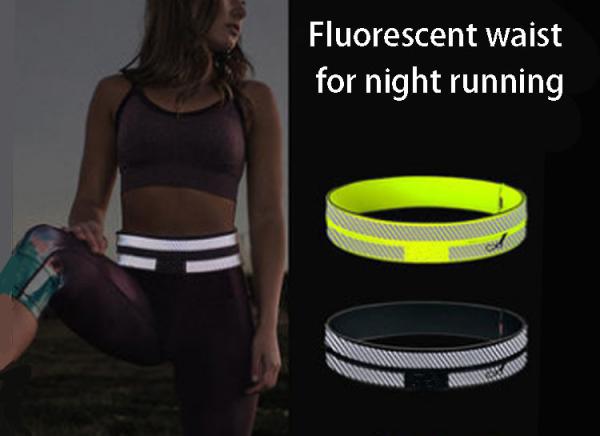Buy cheap Fanny pack female portable sports small bag male outdoor belt night running equipment reflective waist from wholesalers