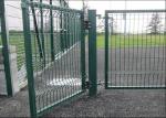 PVC Coated Welded Wire Fence Galvanised Square Mesh Fencing Green Color