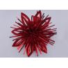 Buy cheap Red Shinny PET Self - adhesive Fancy Bows for hair , Pre made Gift Flower Ribbon Bow from wholesalers