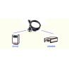 Buy cheap DB9 Female Straight Barcode Scanner RS232 Cable For Honeywell 3310g 4980 from wholesalers