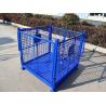 Buy cheap 500 - 1000kg Heavy Duty Wire Mesh Pallet Cage For Warehouse Storage from wholesalers