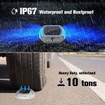 Aluminum IP68 Waterproof Solar Powered Driveway Dock Lights for Outdoor Stairs