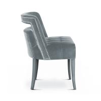 Buy cheap new design velvet fabric solid wood dining chair for event rental product