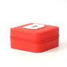 Buy cheap Portable Small Leather Red Jewelry Storage Box Overall Display from wholesalers