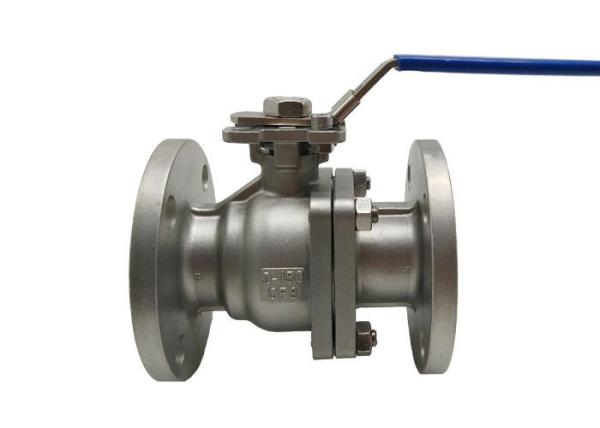 Buy cheap Class 150LB CF8 Stainless Steel Flanged Ball Valve 2 Inch Operating By Handle from wholesalers