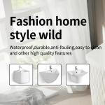 Buy cheap Solid Surface Ceramic Wall Hung Basin Bathroom Funiture Antibacterial from wholesalers