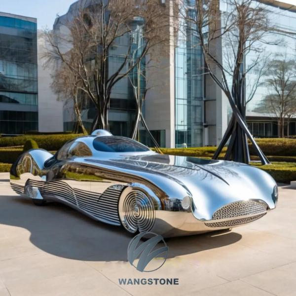 Buy cheap Multiple Finishes Available Stainless Steel Car Sculpture For Urban Landscape from wholesalers