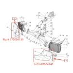 For Maserati Ghibli Left & Right Air Duct OEM 670004140 670004139
