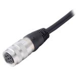 M / F Waterproof Moulding Solderness AISG Connector Male To Female M12 8pin