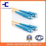 Yellow cable SM Duplex Fiber Optic Patch SC / UPC Connector PVC Cable