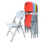 Metal and Plastic Dining Chair for Outdoor Garden Patio Wedding Party Banquet