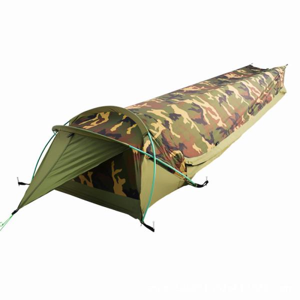 Buy cheap 230*60*35CM Outdoor Camping Tents Portable Camo Tunnel Tent for 1-2 People Waterproof and Easy to Carry from wholesalers