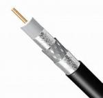 RG6 Tri. Shielded CATV Coaxial Cable 18AWG CCS 77% Aluminum Braiding PVC Jacket