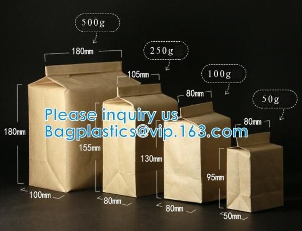Buy cheap Kraft Paper Side Gusset Bag Open Top Heat Sealing For Snack Cookie Tea Take Out from wholesalers