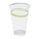 PLA Compostable Biodegradable Plastic Cups 12 Oz For Cold Drink