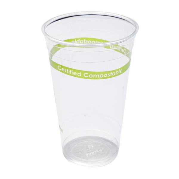 Buy cheap Corn Stach Coffee Biodegradable PLA Cups Transparent 700ml Environmentally Friendly from wholesalers
