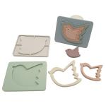 BPA Free Silicone Animal Toys , CE Approved Baby Puzzle Toys