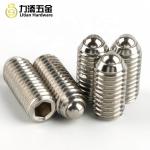 Round Swivel Ball Bear Point Set Screw Black Oxide Finish Grade 12.9