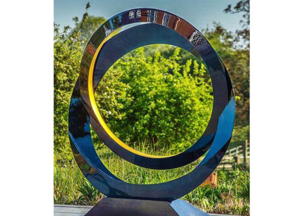 Buy cheap Circle Contemporary Decoration Stainless Steel Sculpture Artists 100cm Dia from wholesalers