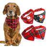 Buy cheap Winter Cotton Dog Bandana Red Green Puppy Christmas Bandana For Small Dog from wholesalers