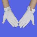 17cm 19cm Military Parade White Ceremonial Gloves 140g/Sqm 160g/Sqm