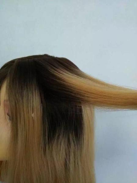 Buy cheap 5A 10Inch Short Human Hair Jewish Wig Dark Root,Human Hair Wig from wholesalers