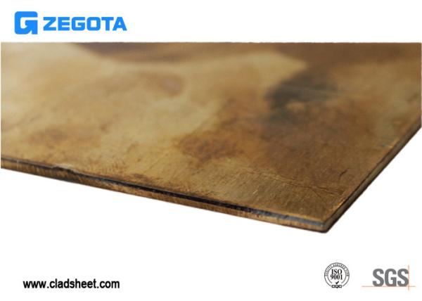 Buy cheap 0.80-2.70mm Thickness Cold Rolled Copper Clad Steel Sheet , Copper Plating Steel from wholesalers