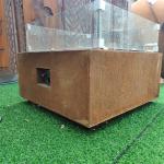 Corten Steel Bbq Fire Pit Wood Storage Corten Smokeless Firepit