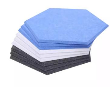 Buy cheap Interior Decorative Inorganic Cement Hexagonal Acoustic Panels Polyester Fiber from wholesalers