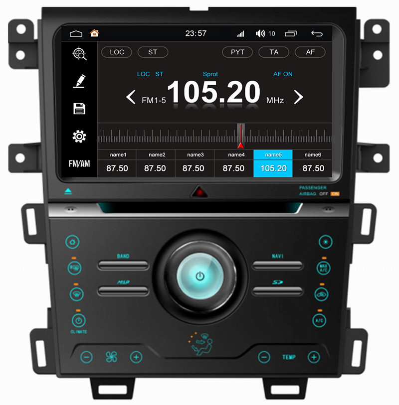 Ouchuangbo car audio gps navi bluetooth 200 platform android 8.0 for Ford Edge 2013 support SWC AUX wifi HD video1mirror