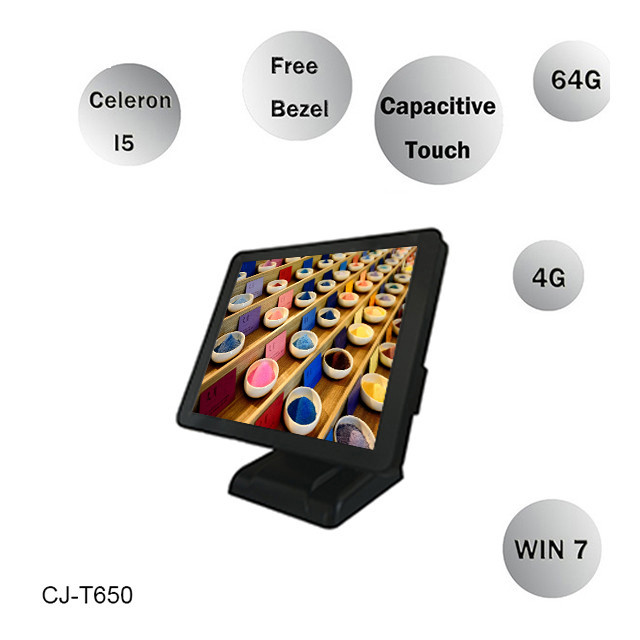 17 Inch Black Color Pos Cash Register Full Flat Hospitality With Plastic Housing