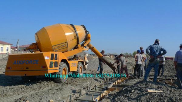 Buy cheap Mobile Hydraulic Concrete Mixer Machine , Cement Mixer Vehicle 20 Circles Per Min from wholesalers